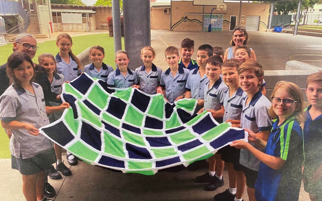 A QLD Primary School class learns to knit