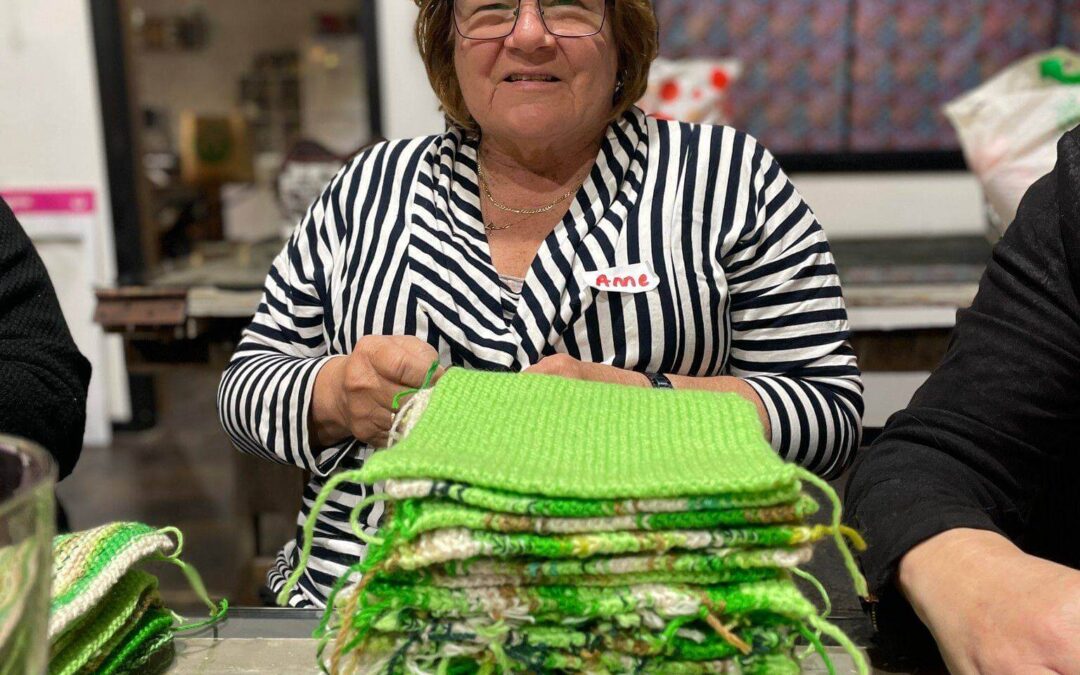 Fabulous volunteer helps out again with the TOTS blanket challenge